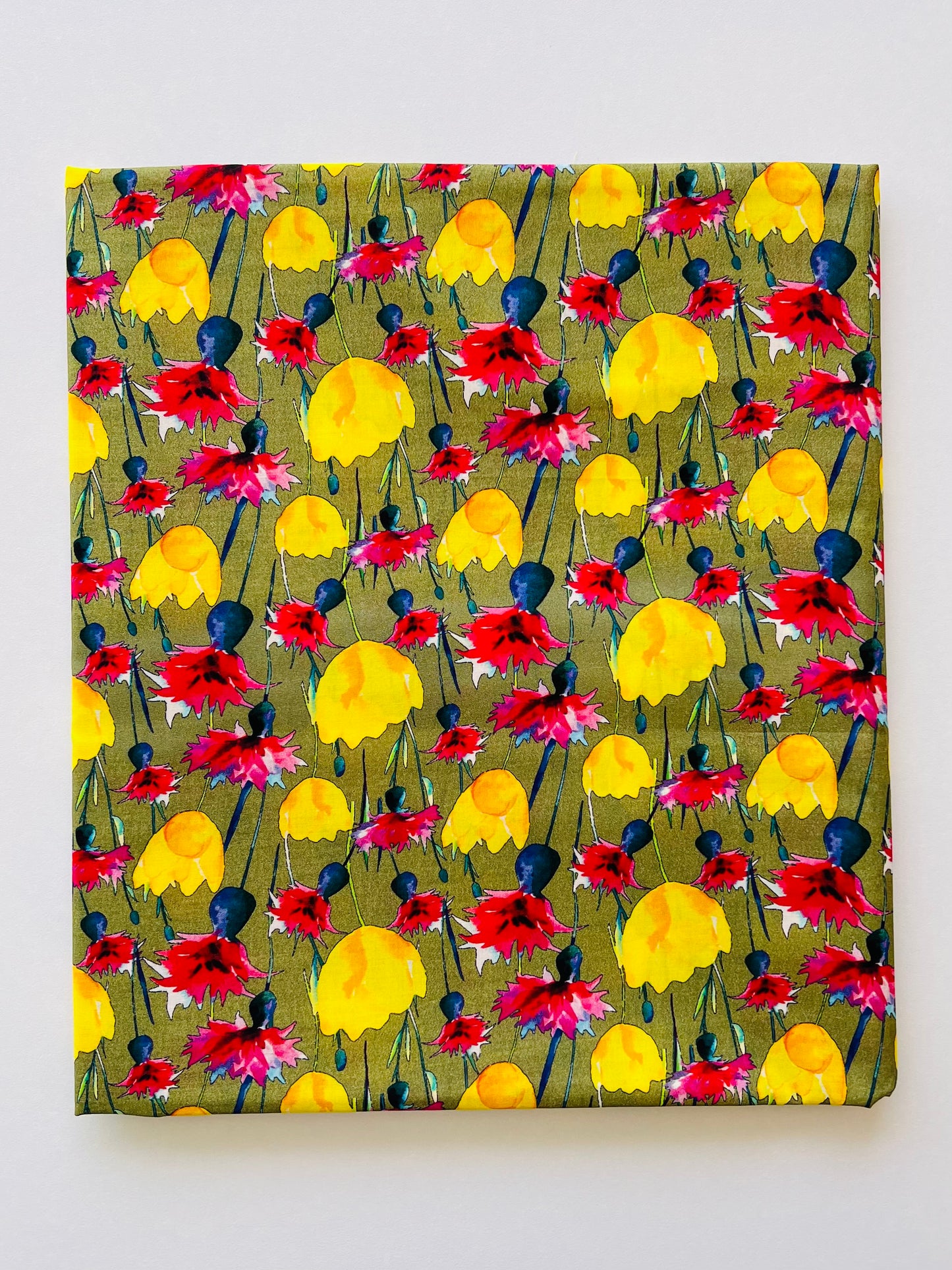 Lemon Juniper Floral Printed Lawn - 2pc Suit