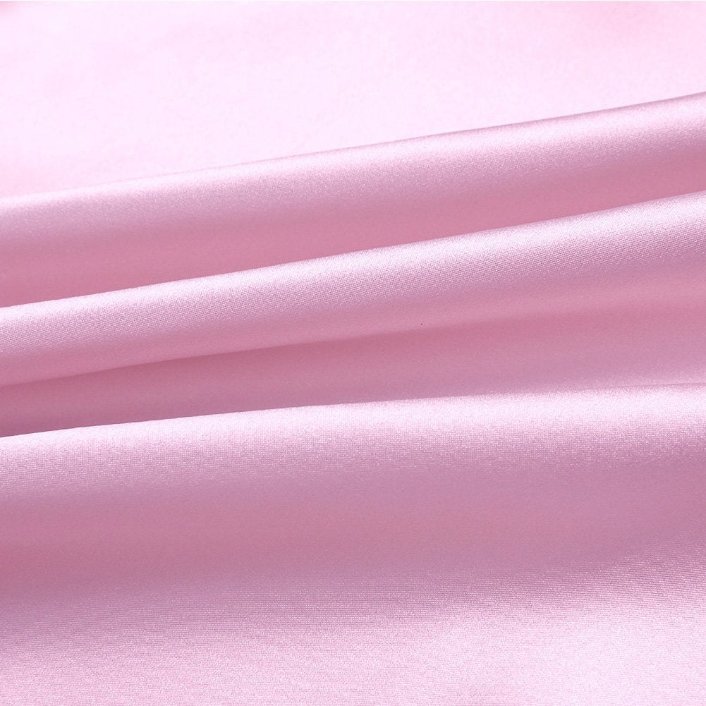 Color-Plain Cherry Blossom Pink Viscose Silk