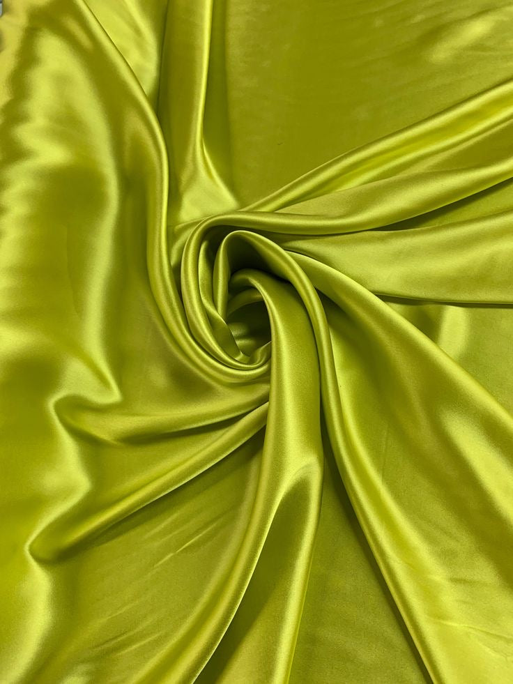 Color-Plain Parot Green Viscose Silk