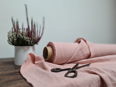2pc-Natural Irish Linen-Salmon Pink-CL147322