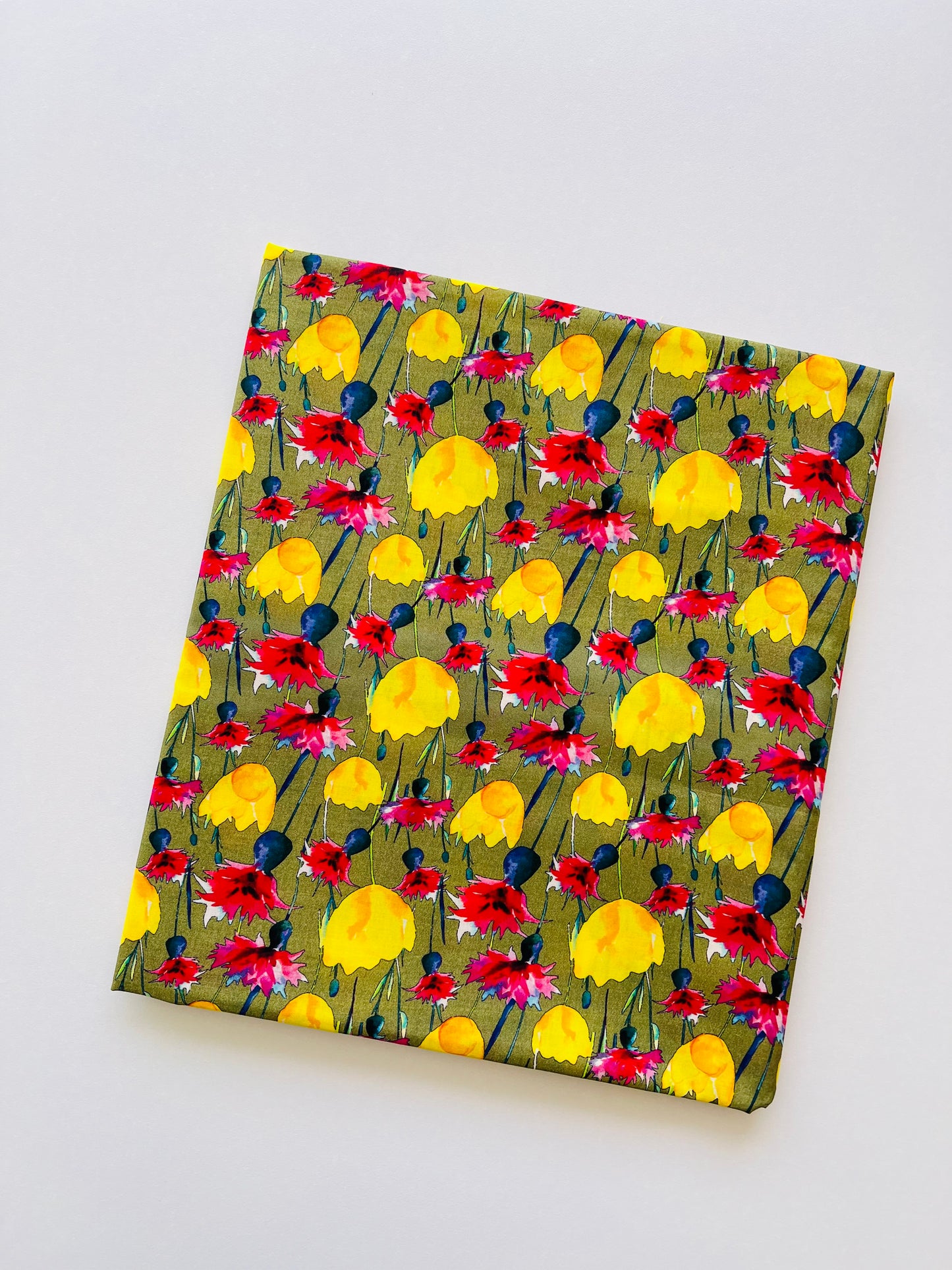 Lemon Juniper Floral Printed Lawn - 2pc Suit