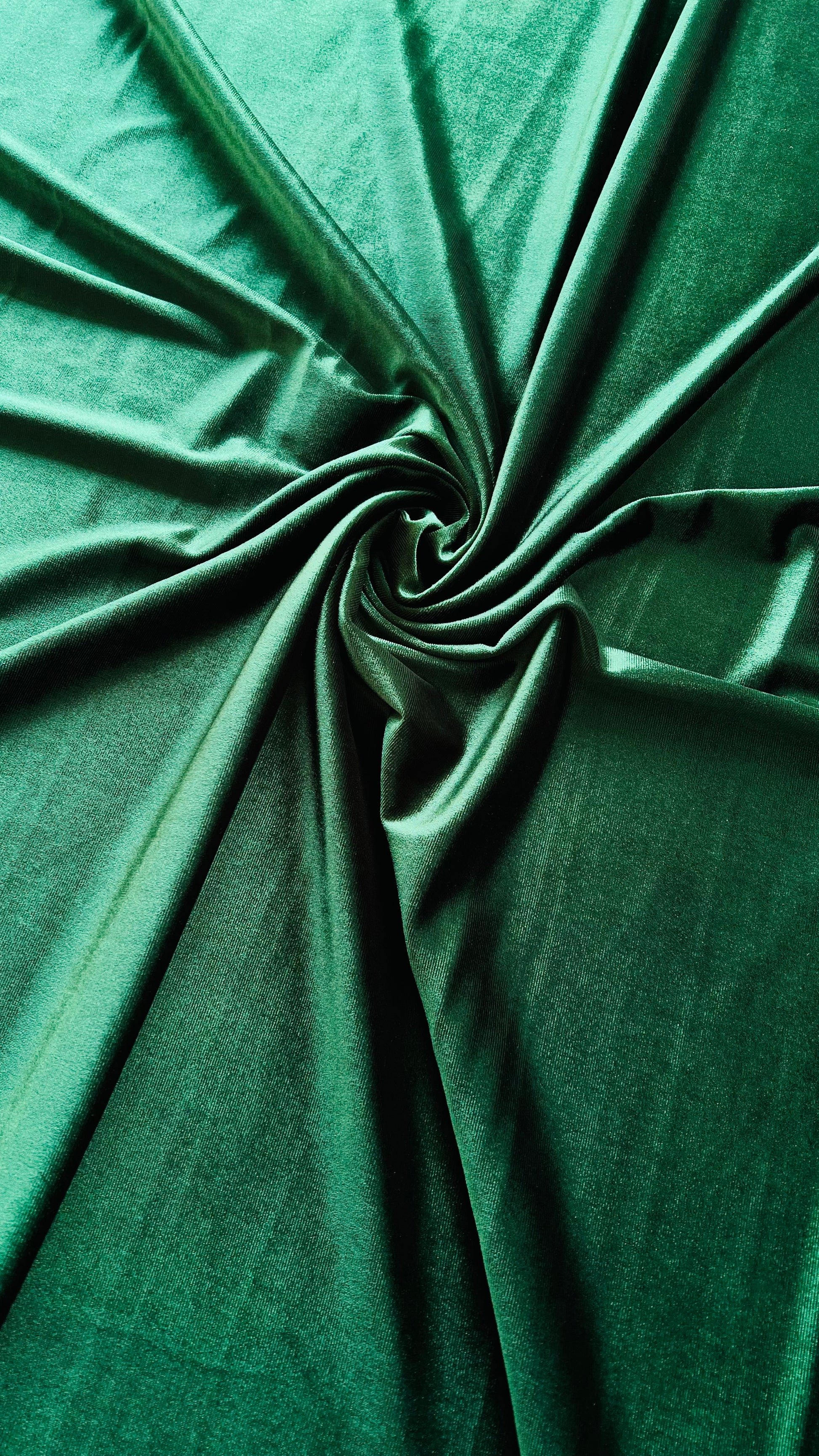 Micro 5000-Brewster Green Plain Velvet-2pc Suit