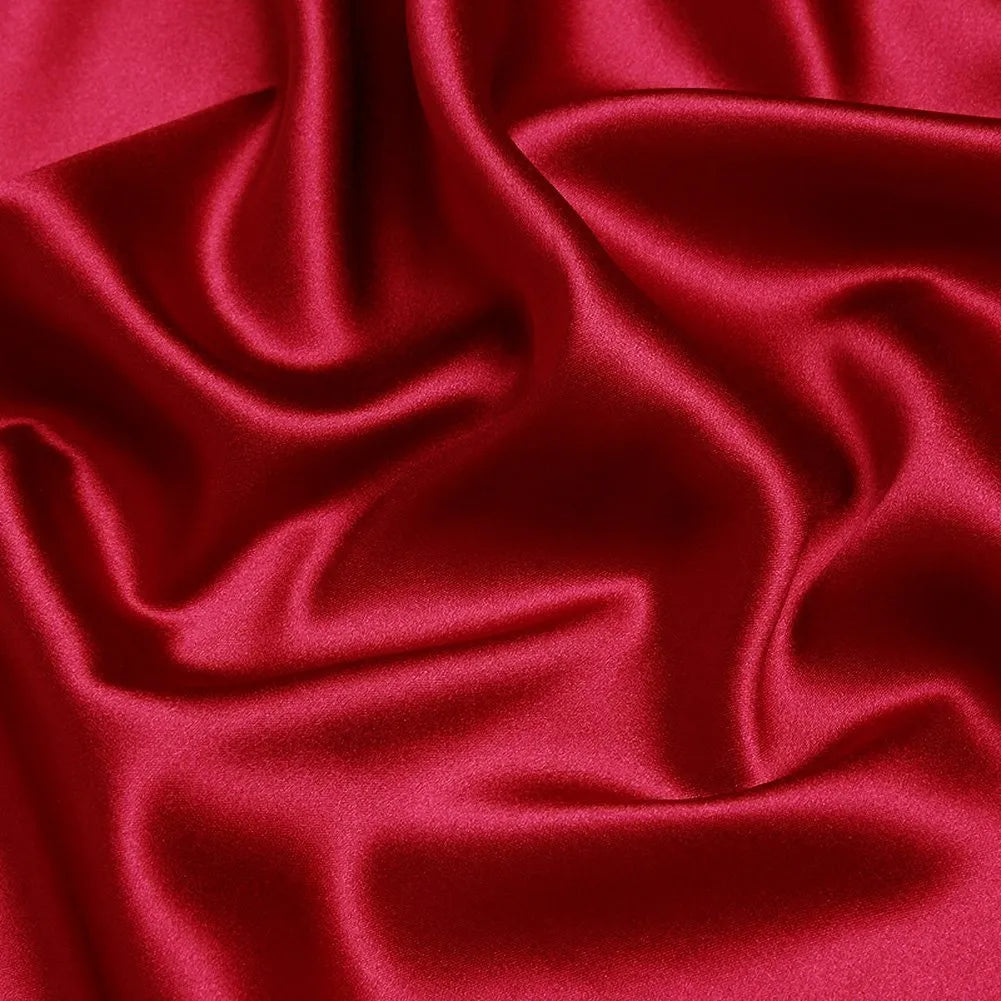 Scarlet Red-Viscose Silk-ST33599