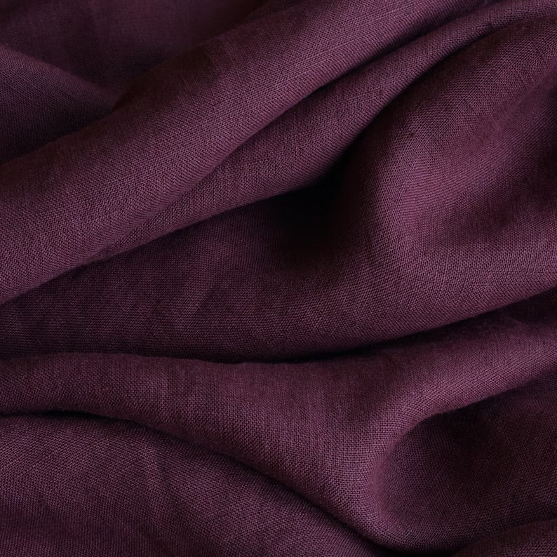 2pc-Natural Irish Linen-Grape Purple-CL6391111