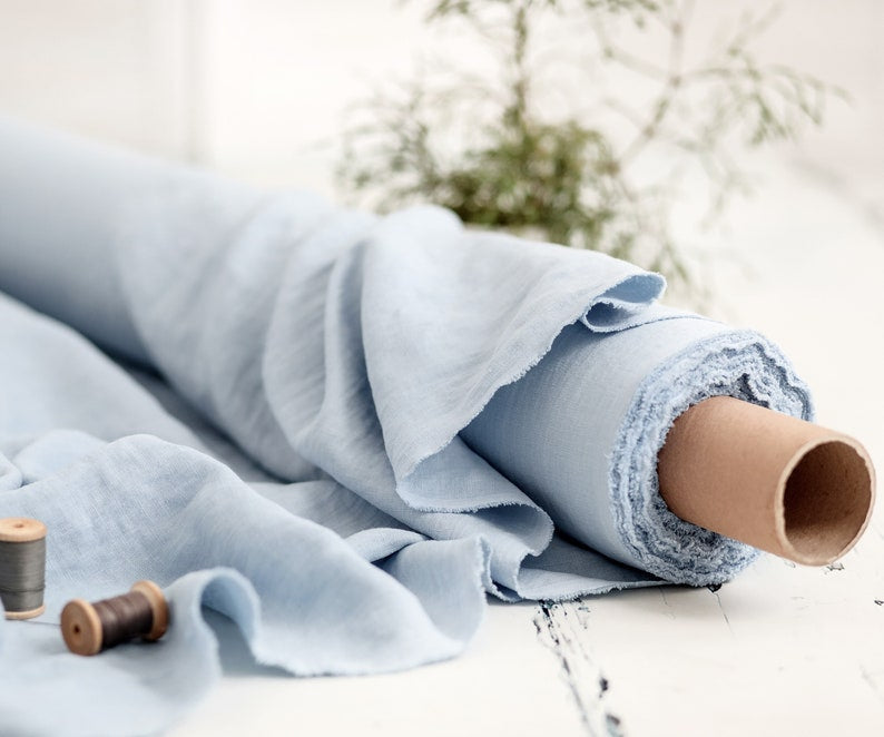 2pc-Natural Linen-Sky Blue-CL147363