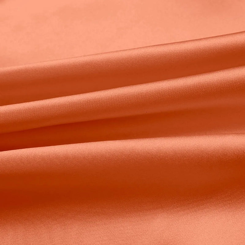 Color-Plain Peach Viscose Silk