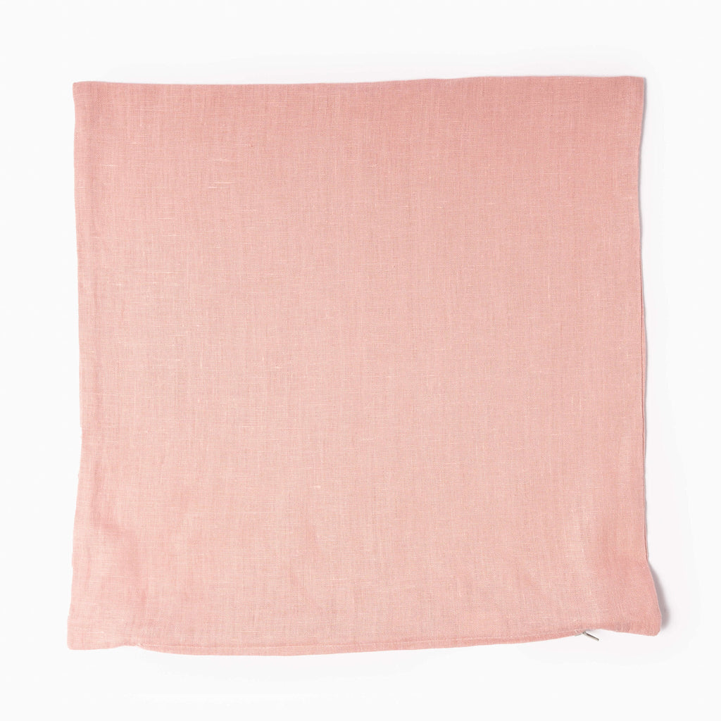 Dusty Pink Linen Cushion Cover