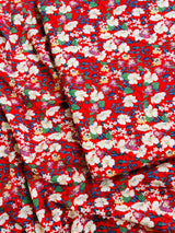 Bright Red Floral - Unstitched Lawn 1003