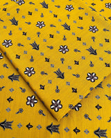 Elegant Mustard Floral - Unstiched Khaddar