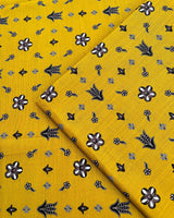 Elegant Mustard Floral - Unstiched Khaddar