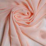 Plain Pastel Peach Chiffon fabric-DP2795440