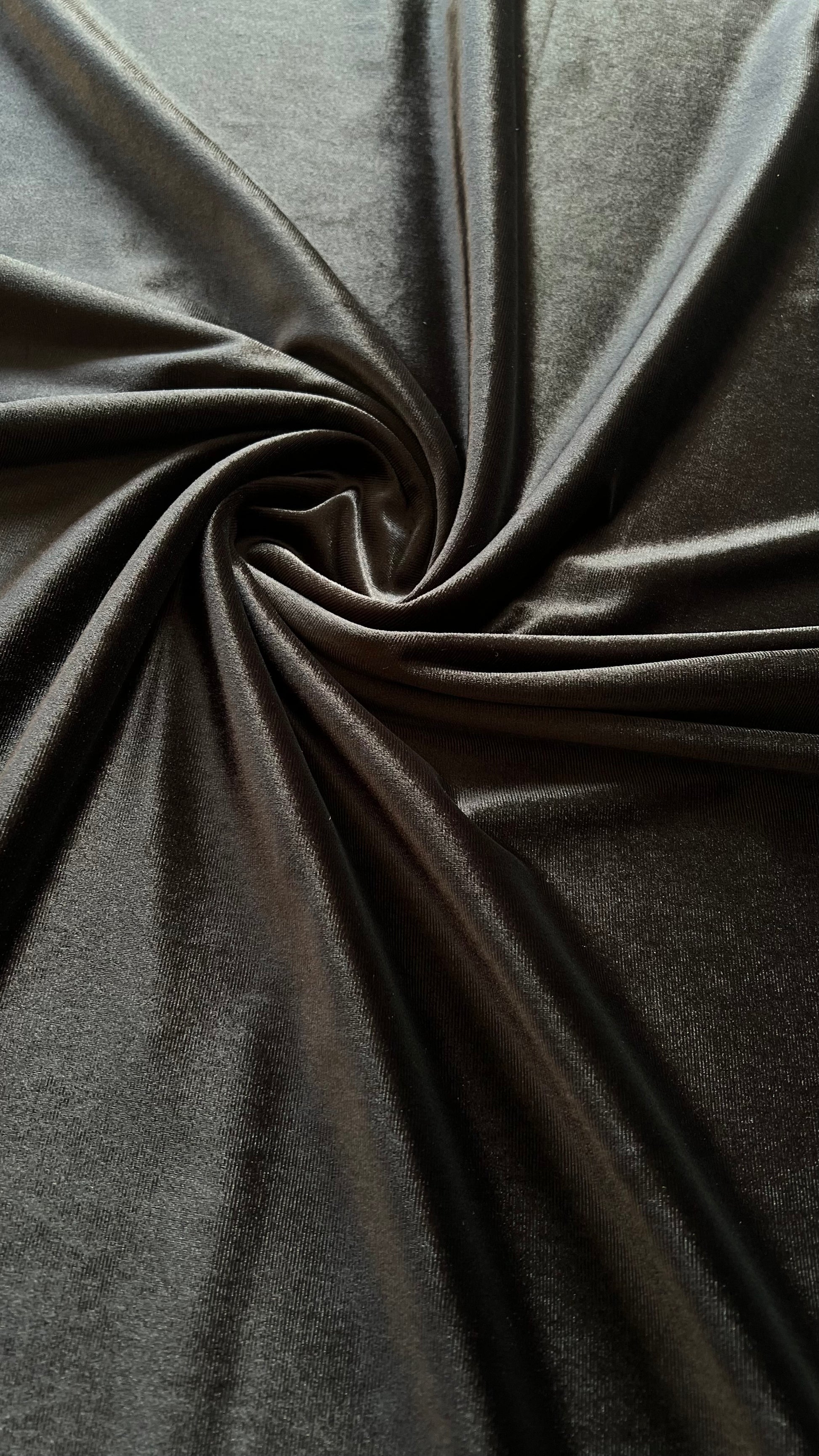 Micro 5000-Premium Jet Black Plain Velvet-2pc Suit