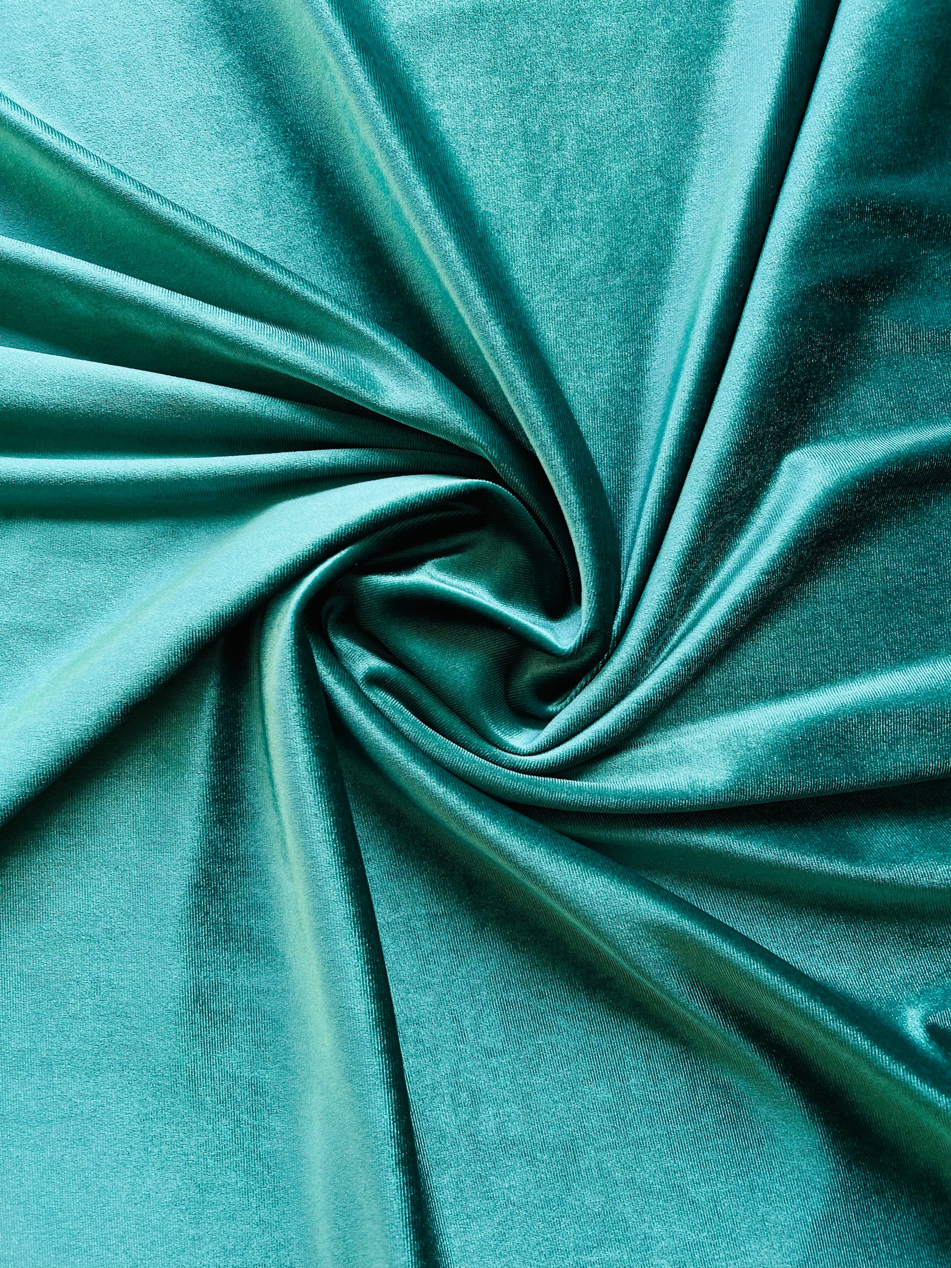 Micro 5000-Premium Sea Green Plain Velvet-2pc Suit