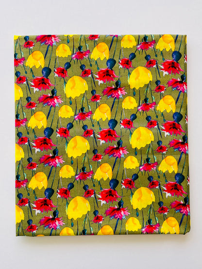 Lemon Juniper Floral Printed Lawn - 2pc Suit