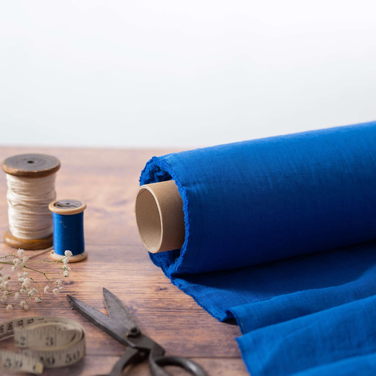 2pc-Natural Linen-Royal Blue-CL147900
