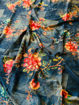 Floral Silk Suit