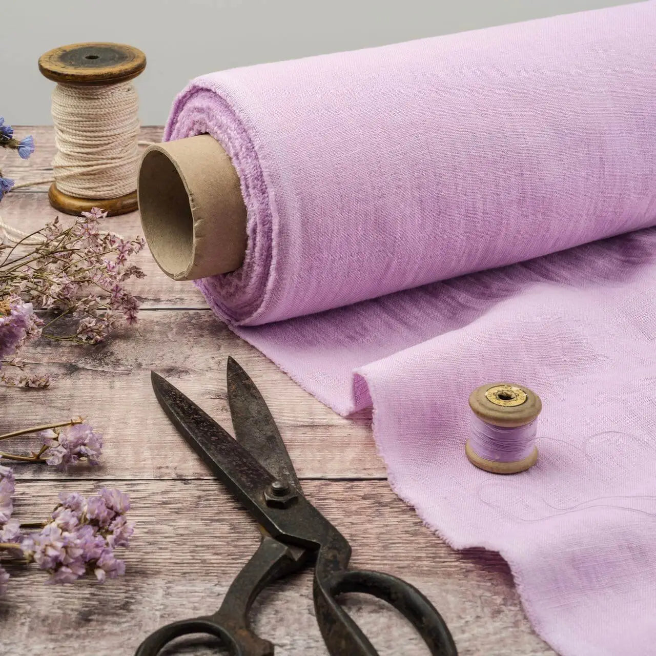 2pc-Natural Irish Linen-Lilac-CL147211