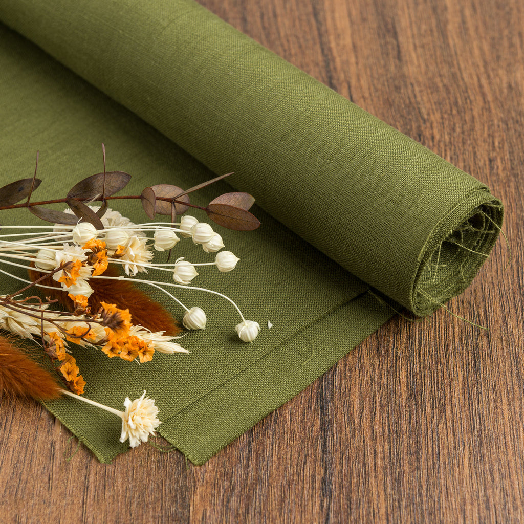 2pc-Natural Linen-Moss Green-CL141682