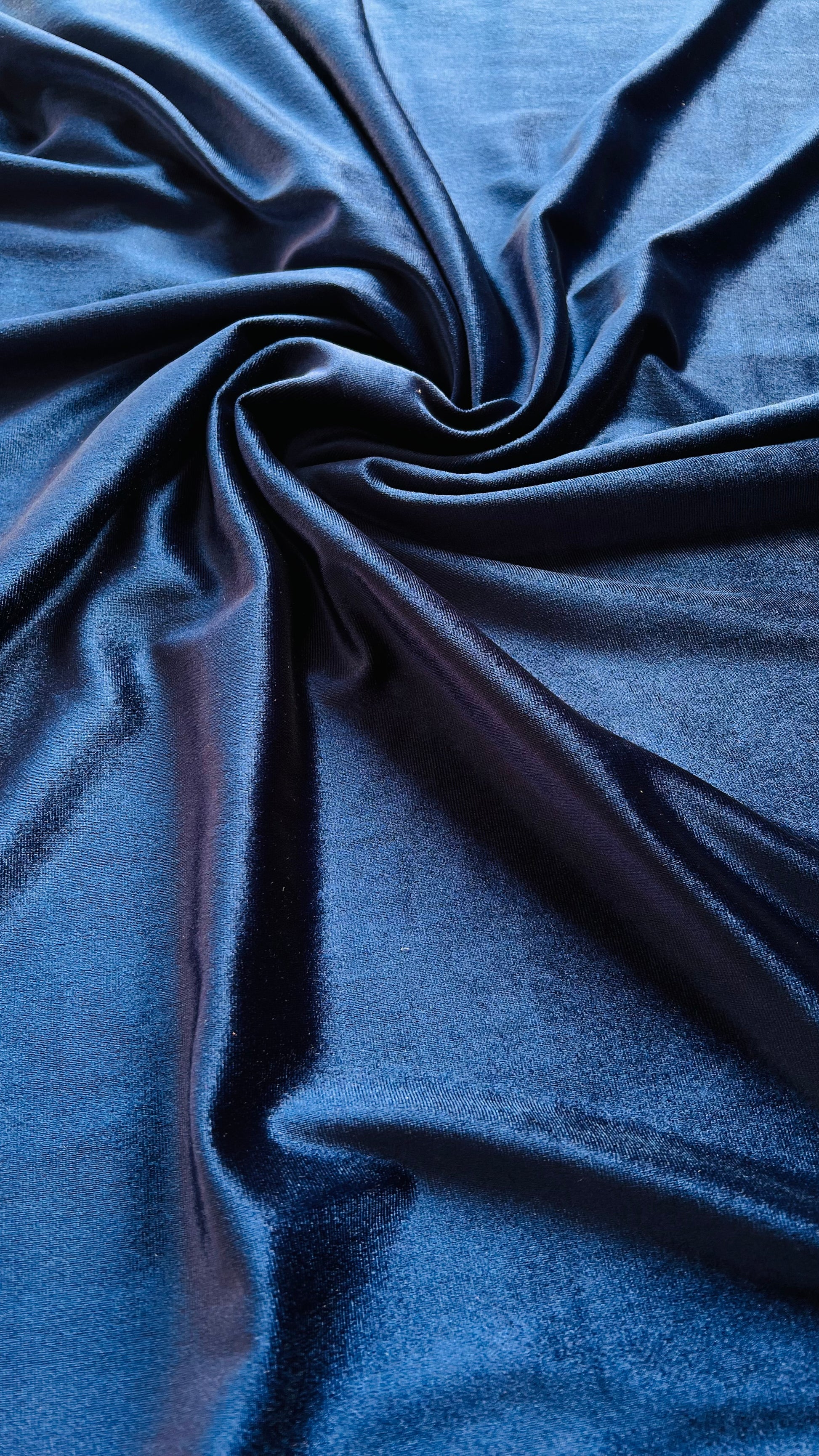 Micro 5000-Premium Navy Plain Velvet-2pc Suit