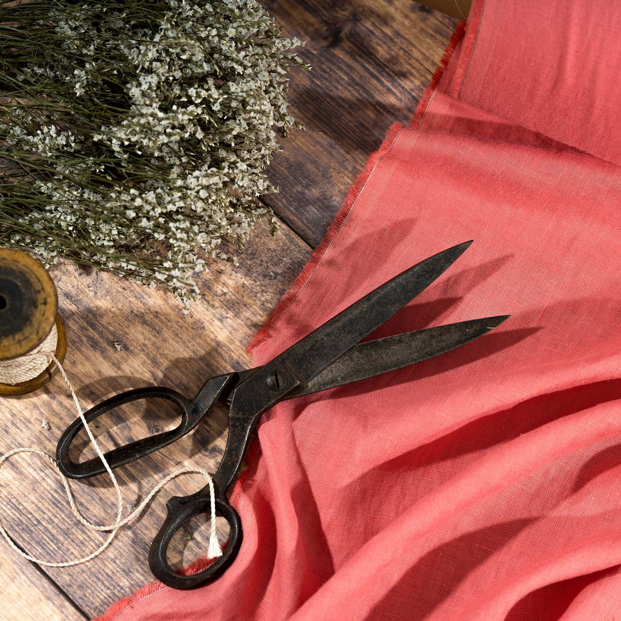 2pc-Natural Linen-Coral Peach-CL147316