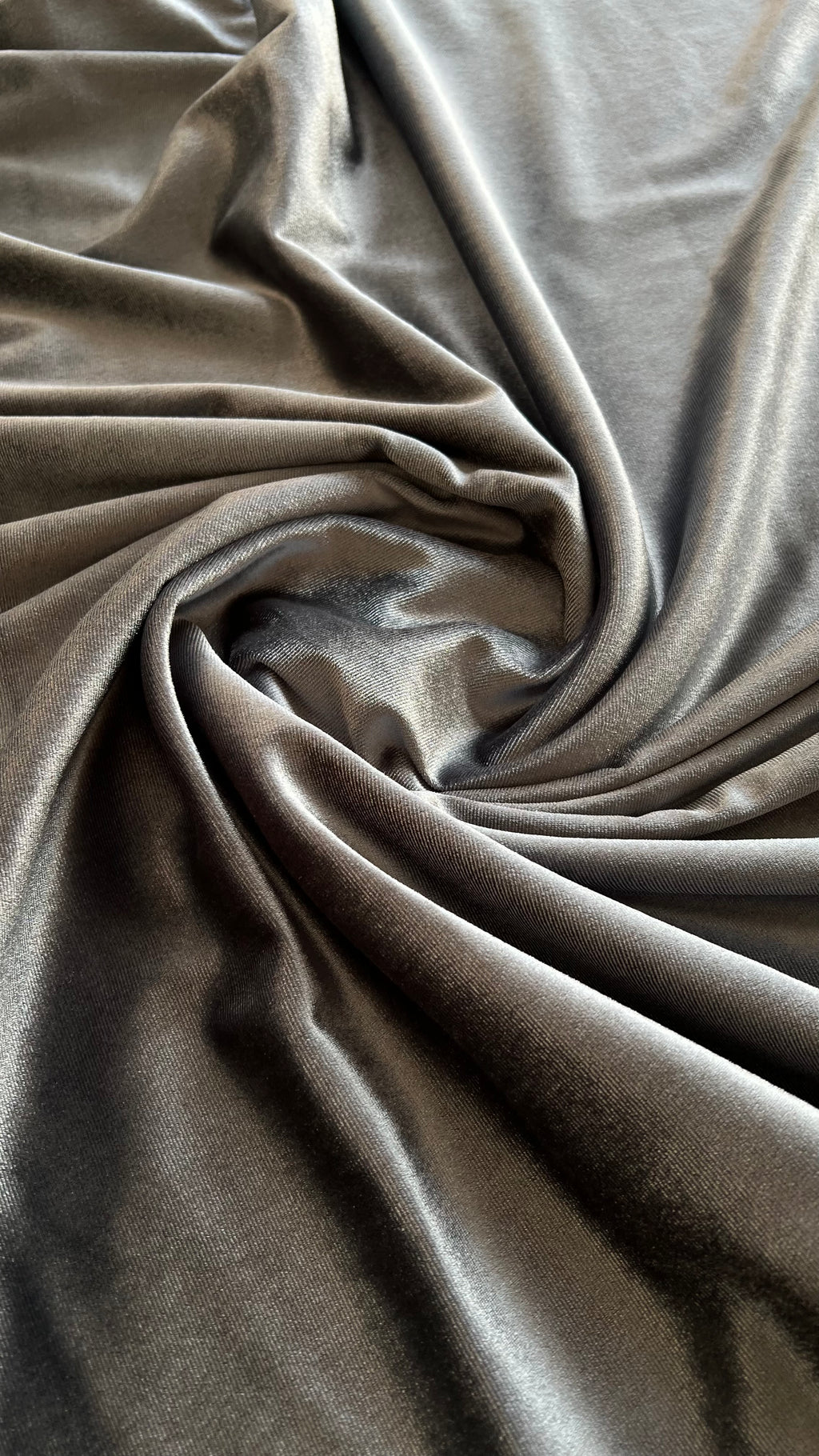 Micro 5000-Premium Grey Plain Velvet-2pc Suit