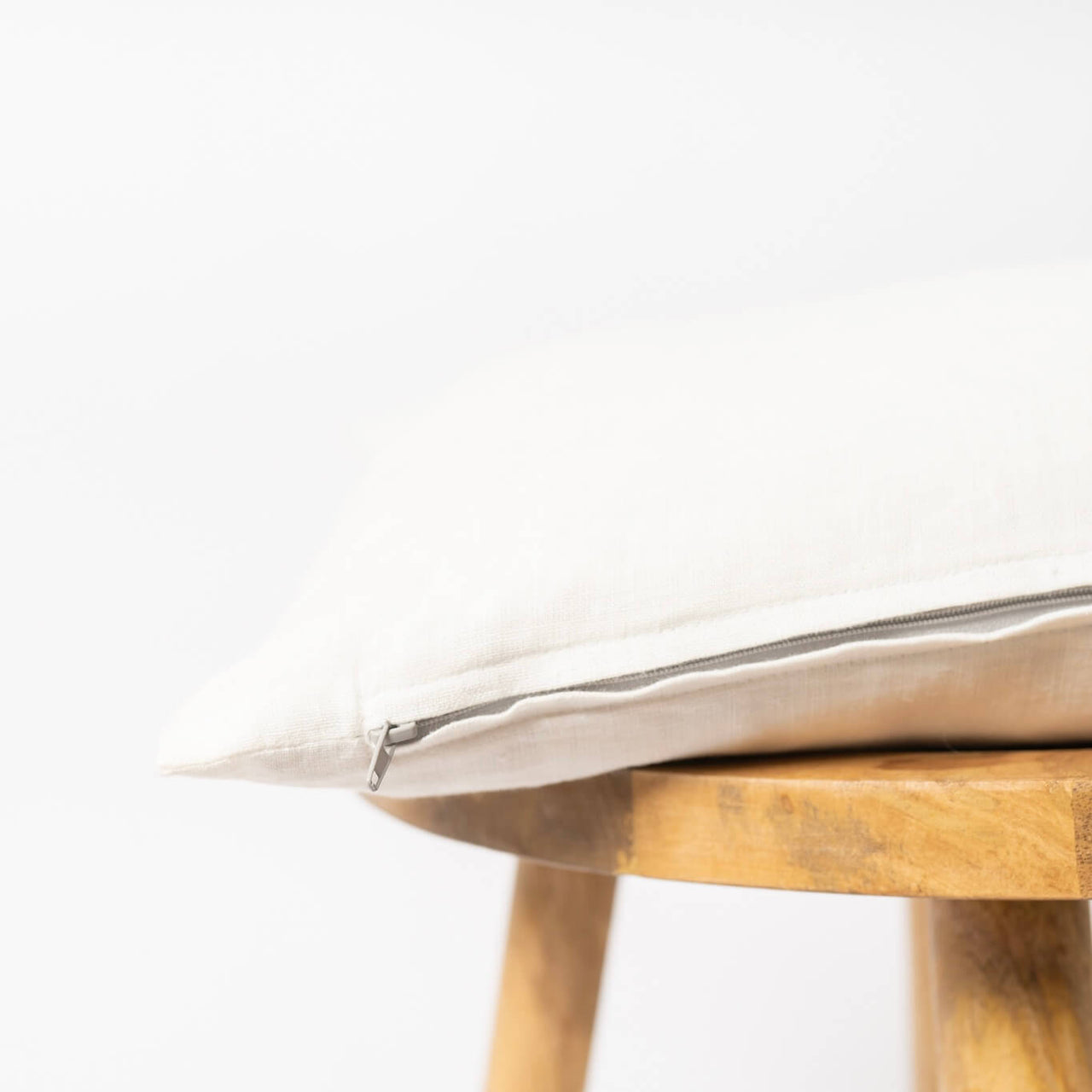 Ivory Linen Cushion Cover
