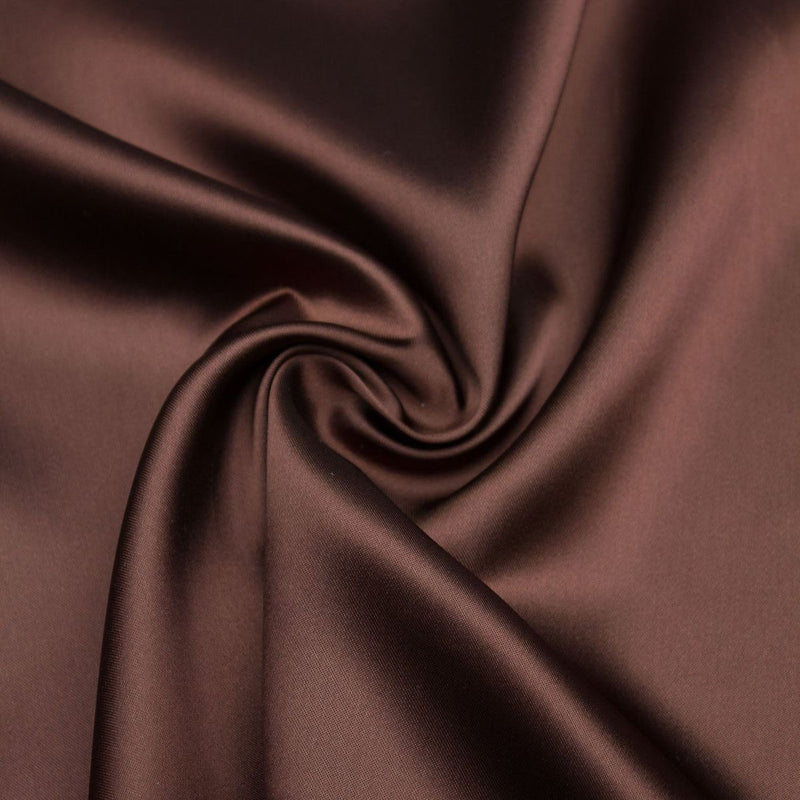 Color-Plain Brown Soft Silk