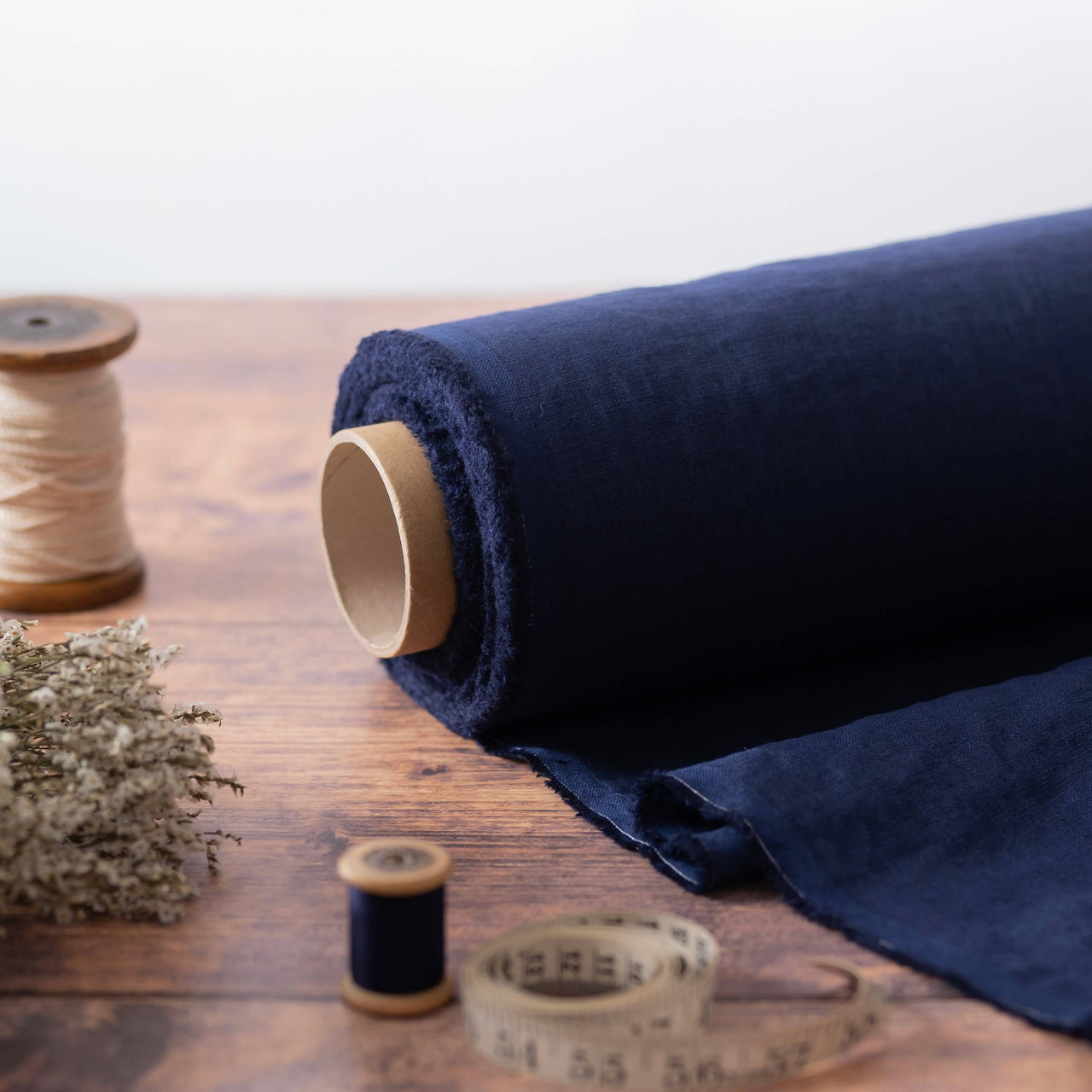 2pc-Natural Irish Linen-Midnight Navy-CL147400