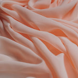 Plain Pastel Peach Chiffon fabric-DP2795440