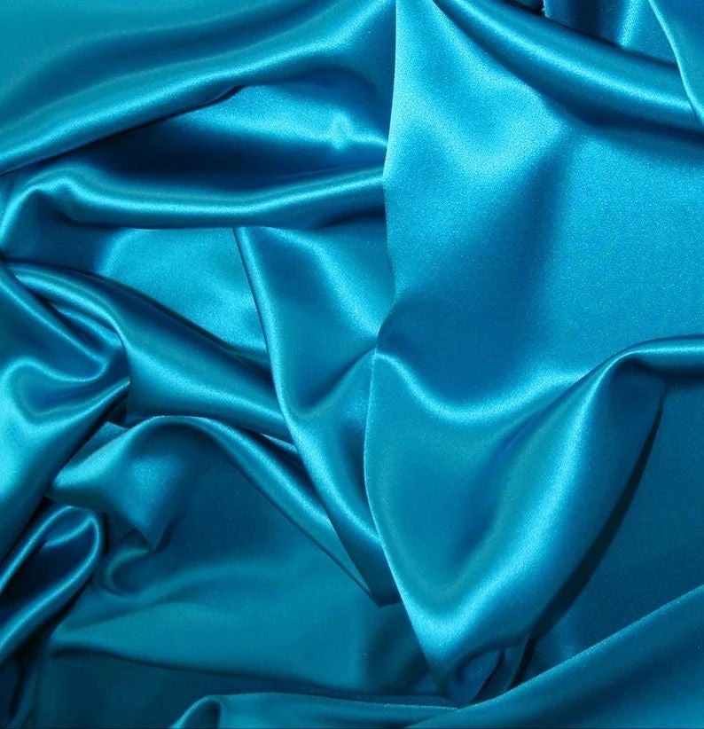 Color-Plain AQUA Viscose Silk