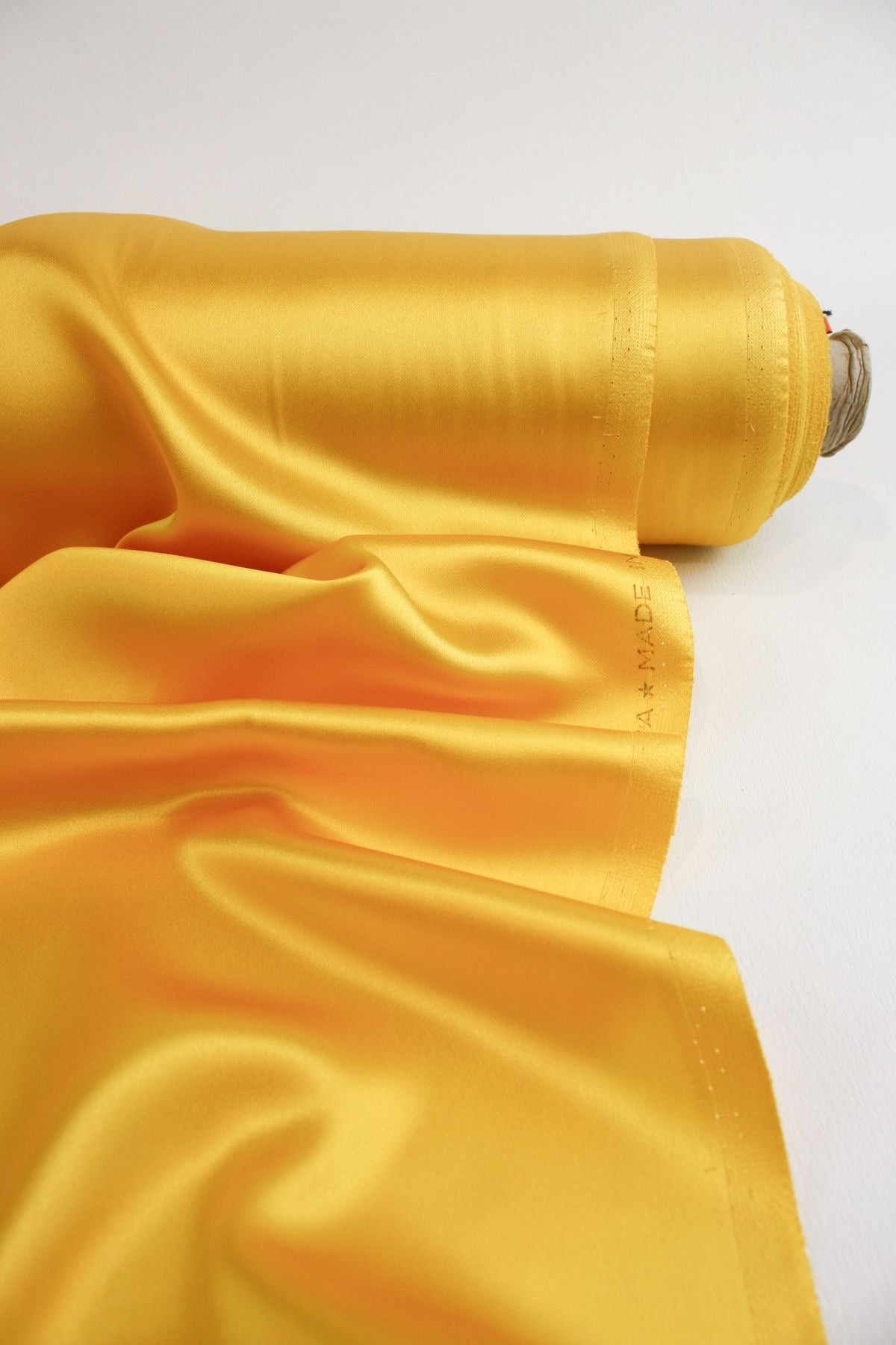 Color-Plain Lemon Viscose Silk