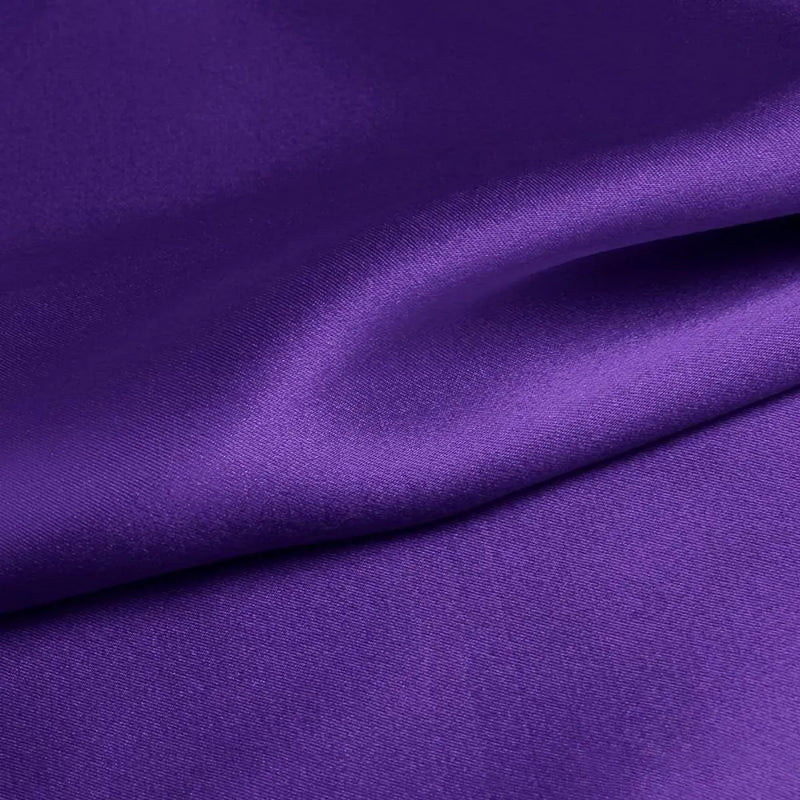 Color-Plain Solid Purple Viscose Silk