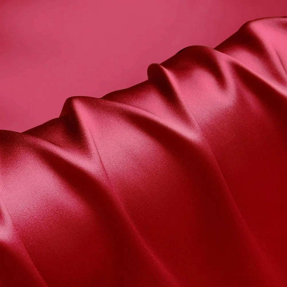Scarlet Red-Viscose Silk-ST33599