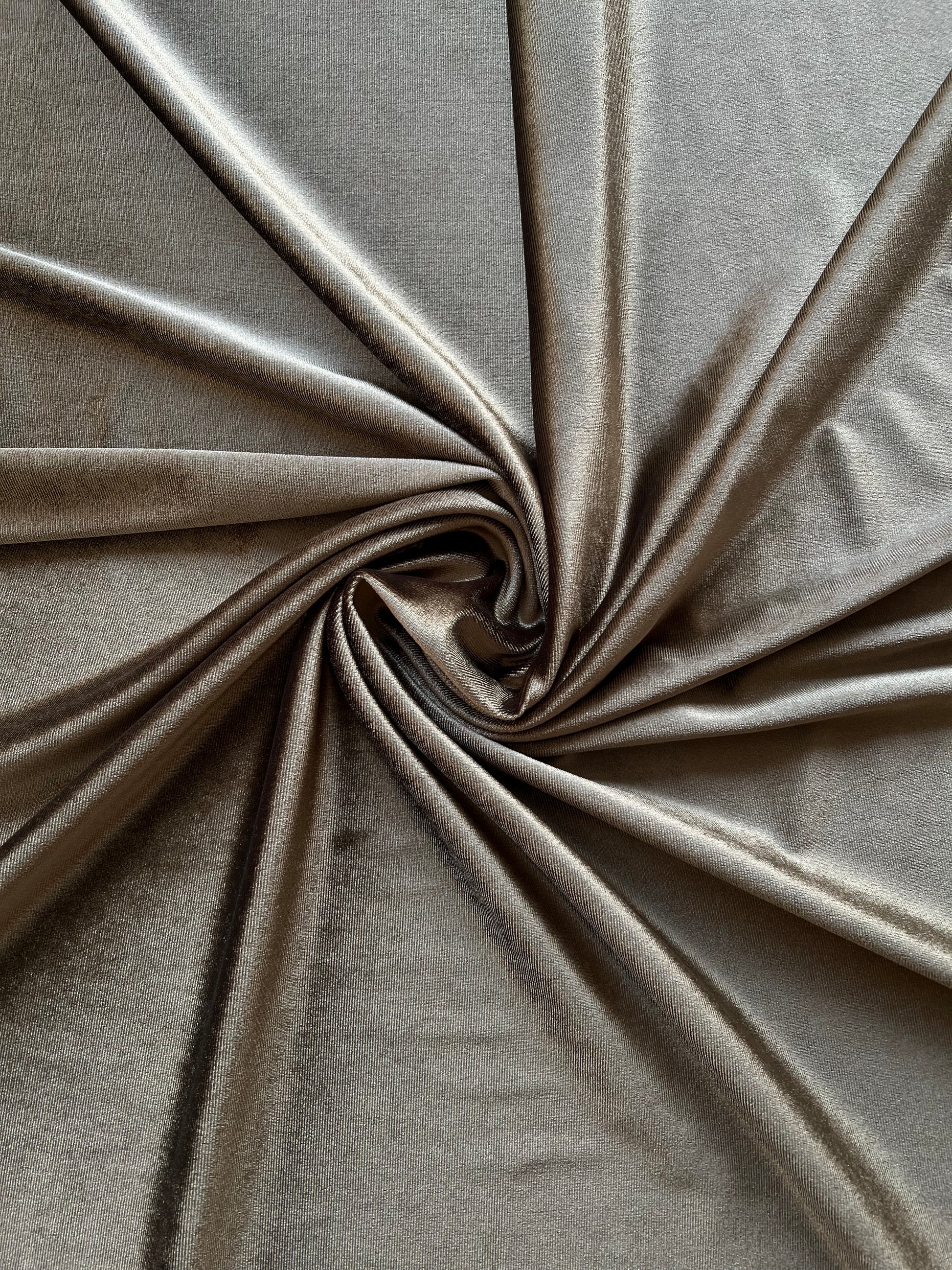 Micro 5000-Premium Light Brown Plain Velvet-2pc Suit