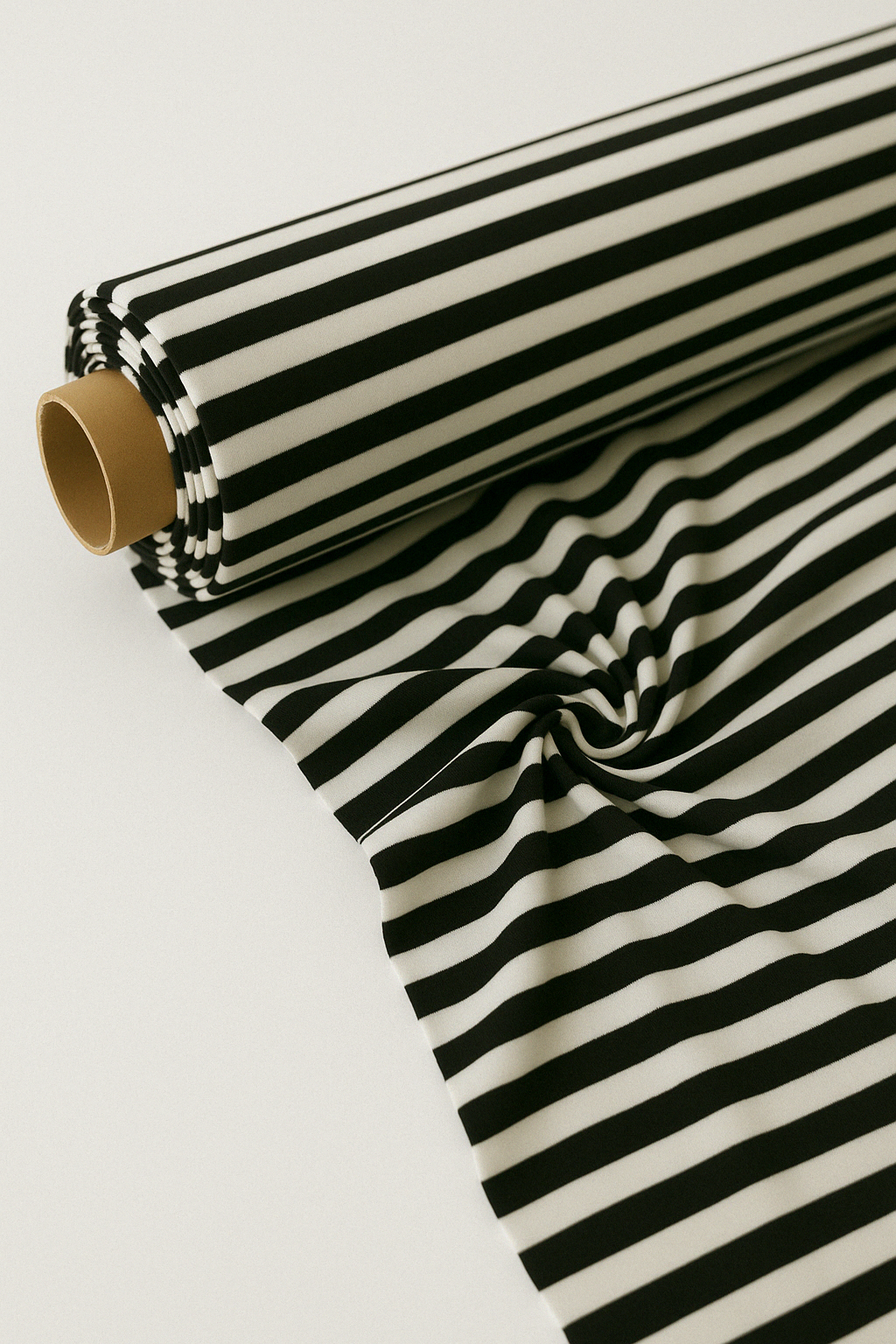 Black & White Stripe Crepe-CF193510500