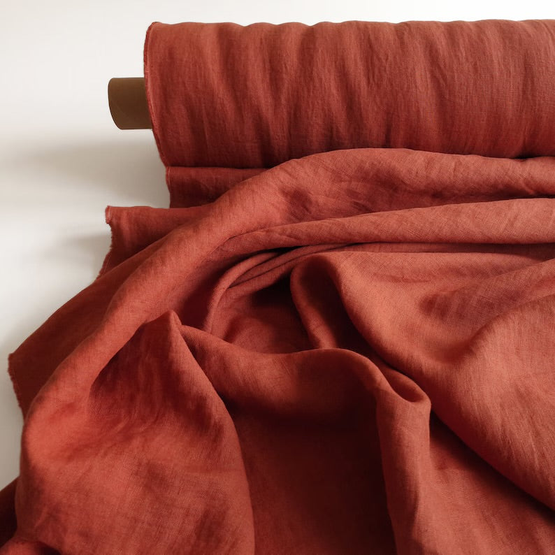2pc-Natural Irish Linen-Terracotta-CL14703775