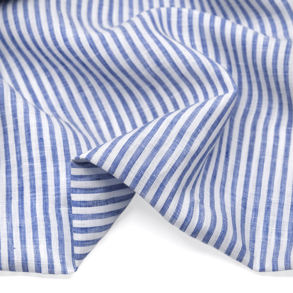 Dyed Yarn Stripe-Linen-2pc Suit