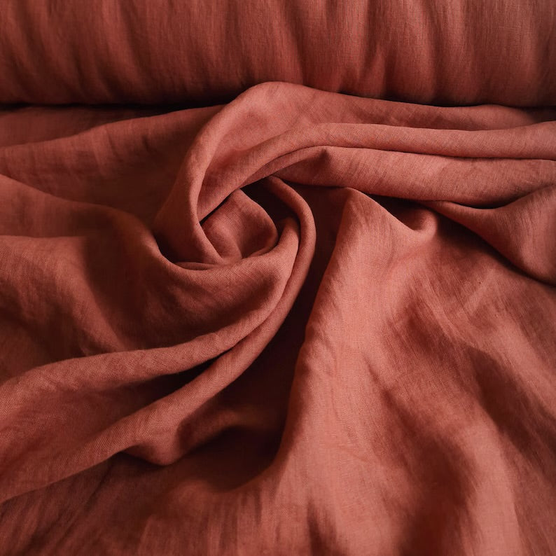 2pc-Natural Irish Linen-Terracotta-CL14703775