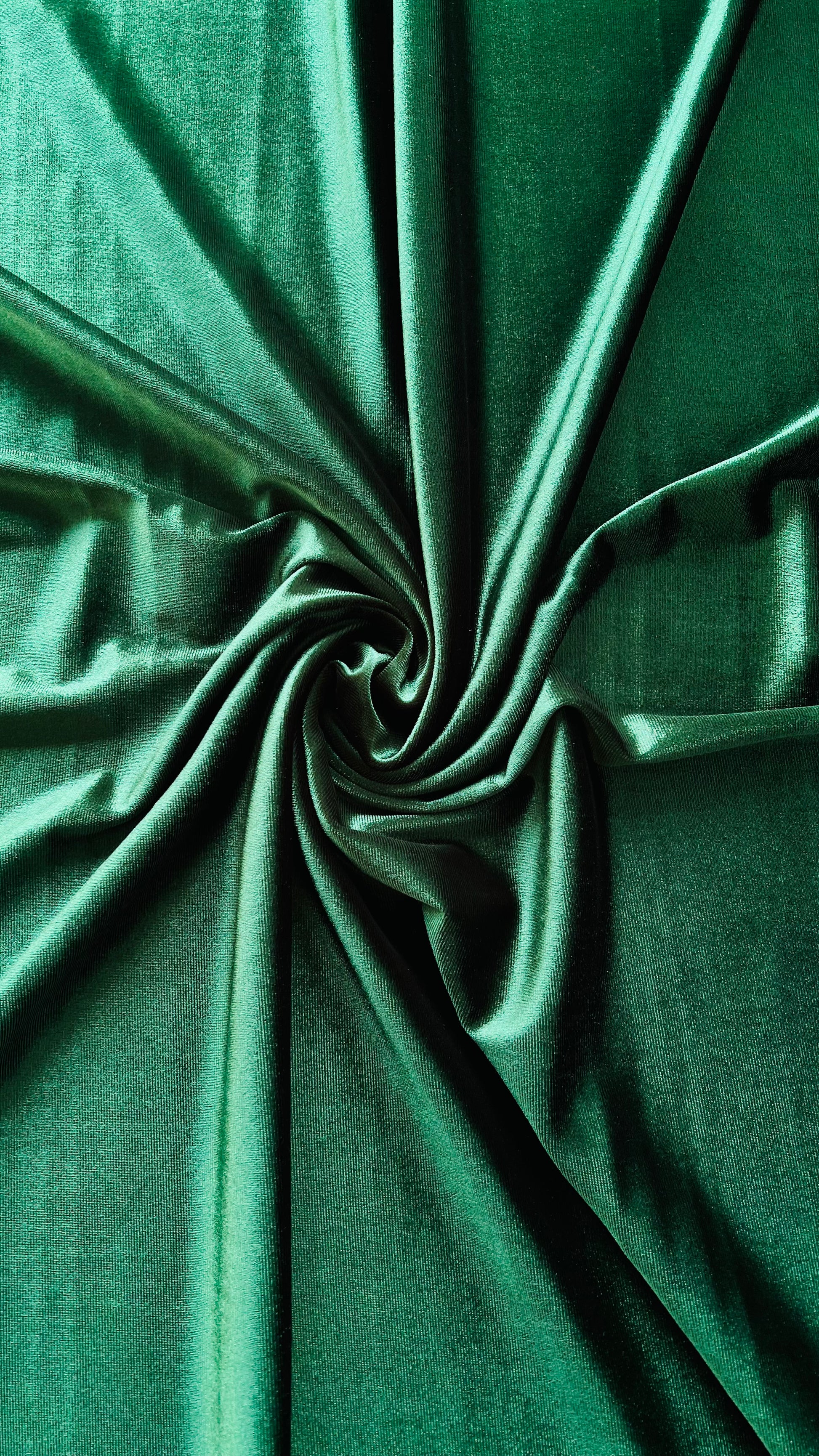 Micro 5000-Brewster Green Plain Velvet-2pc Suit