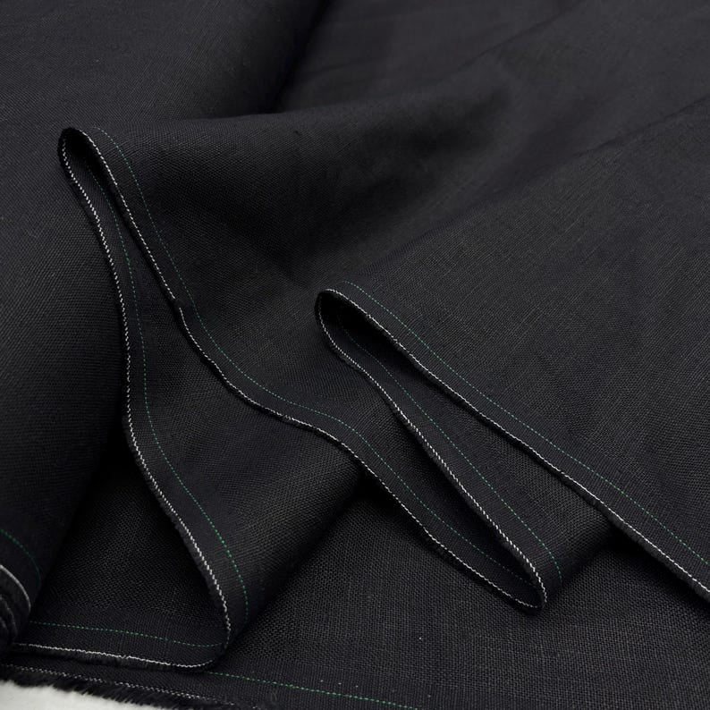 2pc-Natural Irish Linen-Black-CL14731937