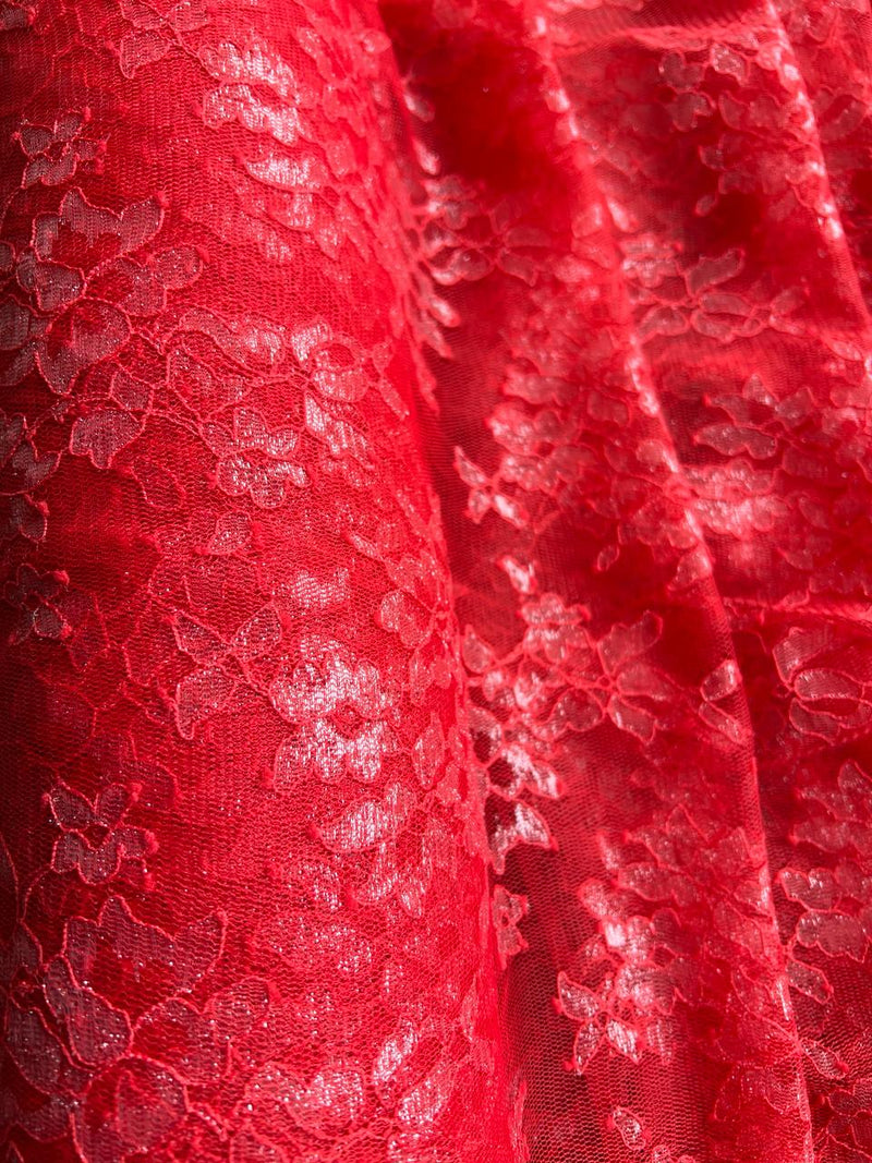 Rose Red Self Print Net