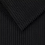 Plain-Jet Black-Corduroy 2pc Suit-TW289