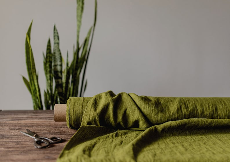 2pc-Natural Linen-Moss Green-CL141682