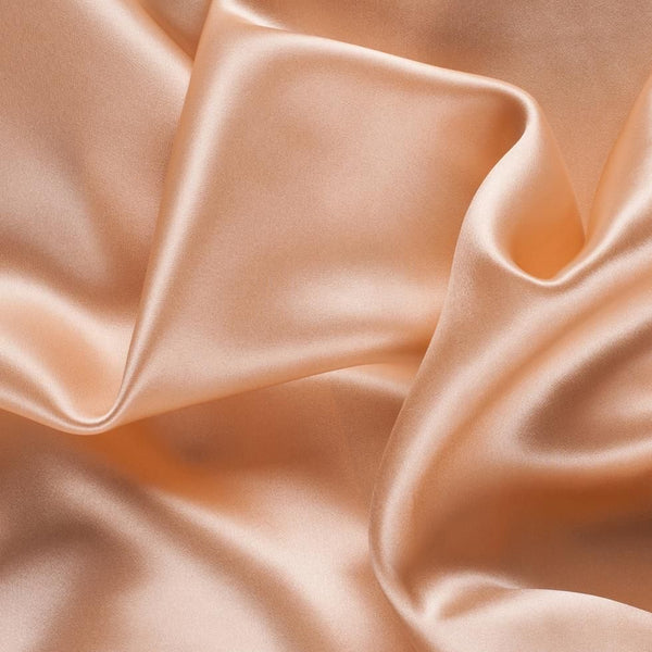 Charmeuse Silk-Peach-DY6893