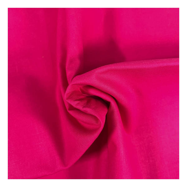 Color-Shocking Pink Plain Cotton