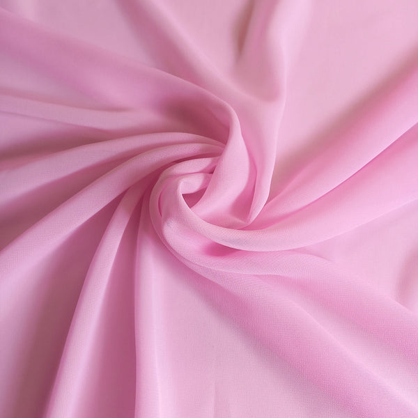 Plain Baby Pink Chiffon fabric-DP2795440