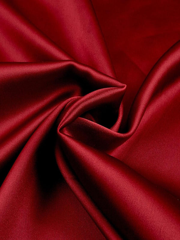 Color-Plain Rose Red Viscose Silk