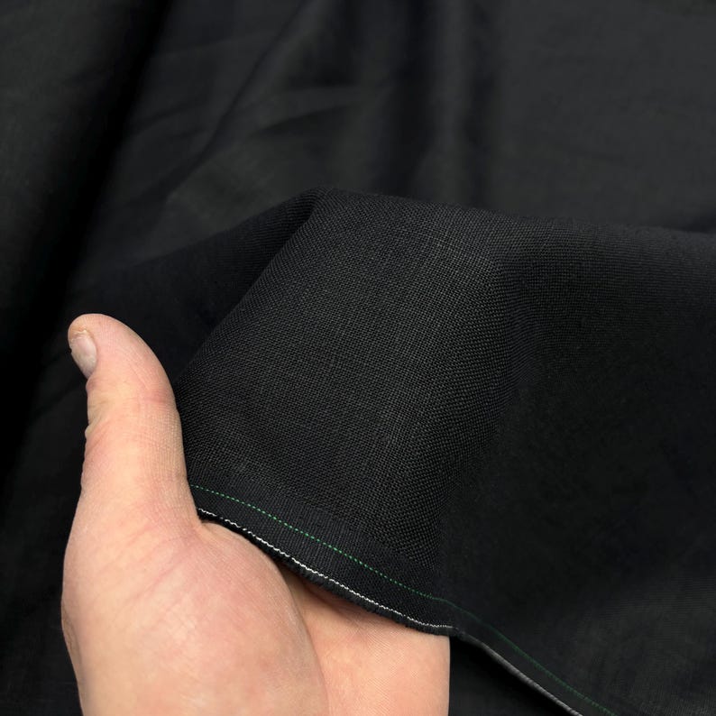 2pc-Natural Irish Linen-Black-CL14731937