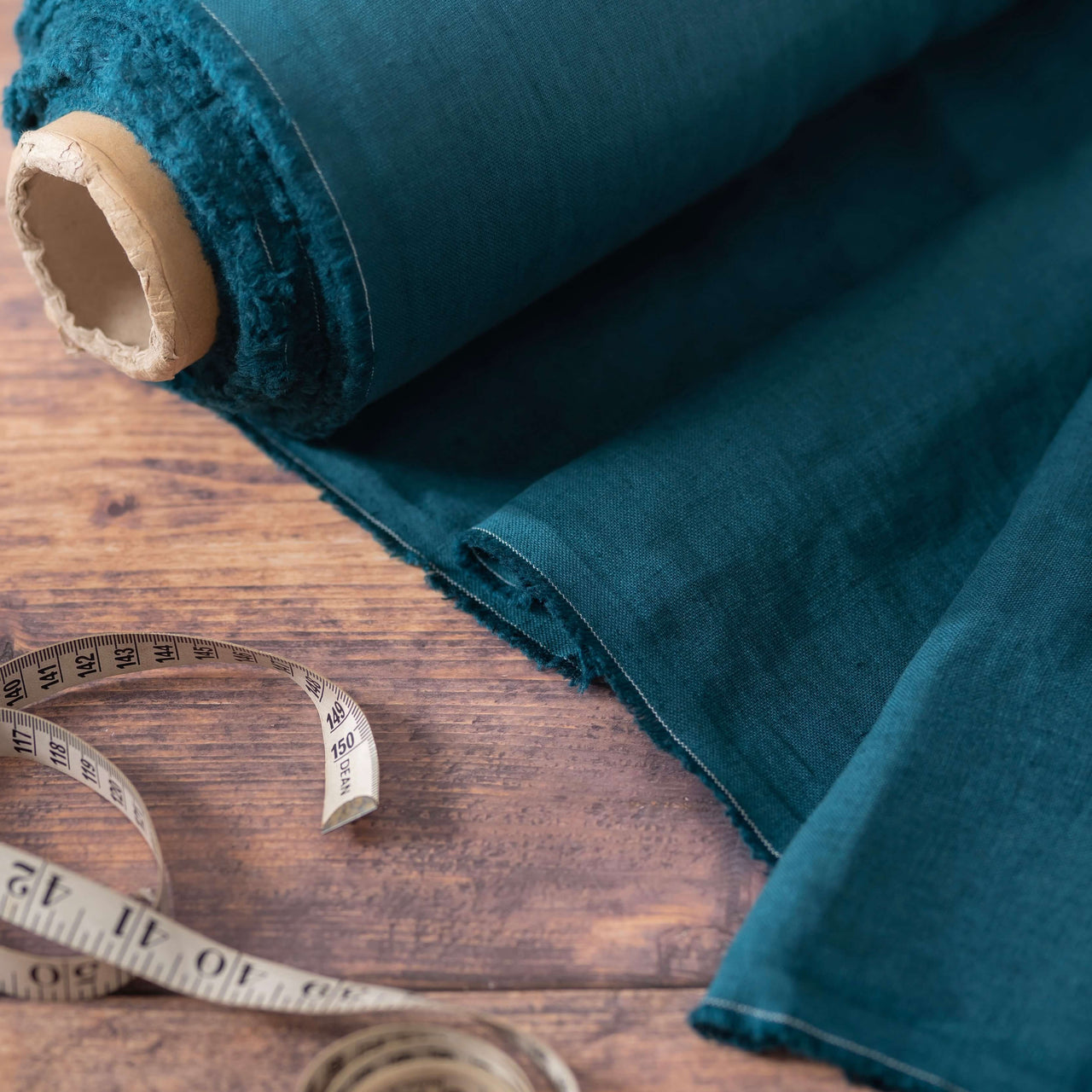 2pc-Natural Linen-Teal Green Blue-CL1478001