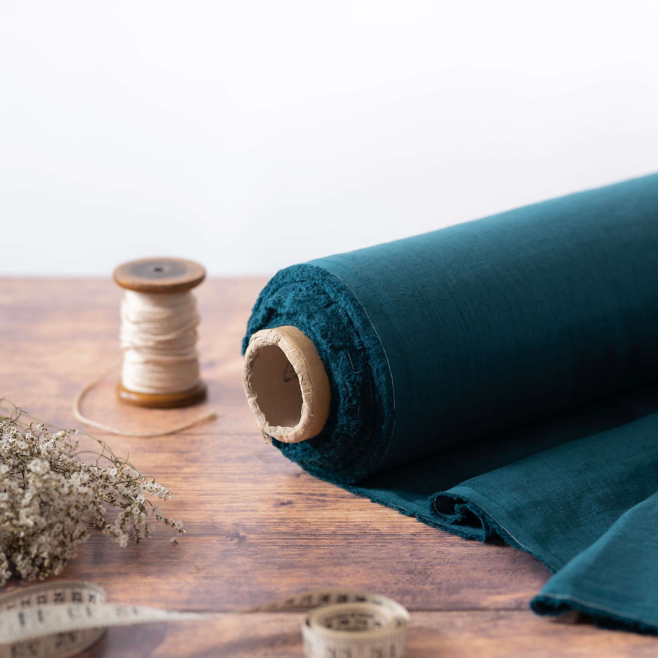 2pc-Natural Linen-Teal Green Blue-CL1478001